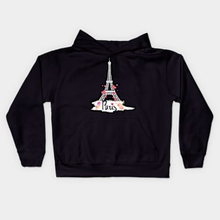Eiffel Tower Pariss Kids Hoodie